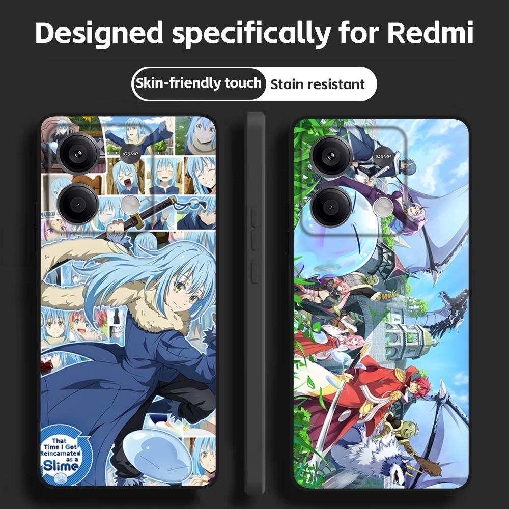 Xiaomi Redmi Note 14 - Чехол для телефона Slime Anime Rimuru